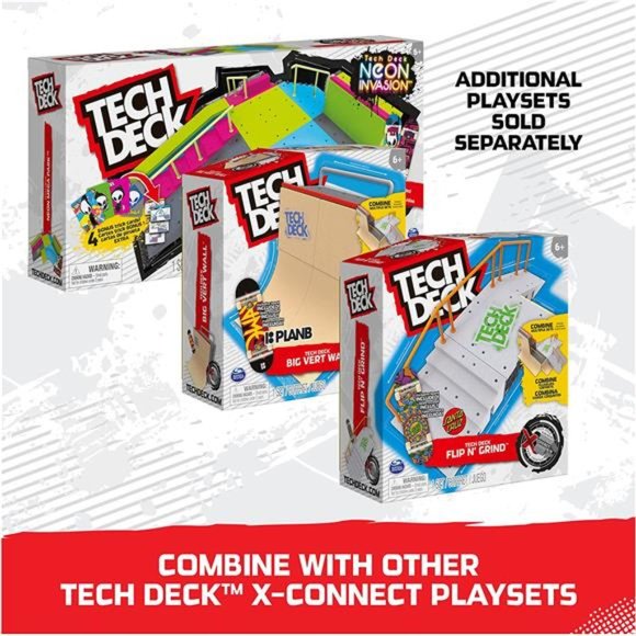 TECH DECK, Big Vert Wall X-Connect Park Creator with Fingerboard - Picture 4 of 6